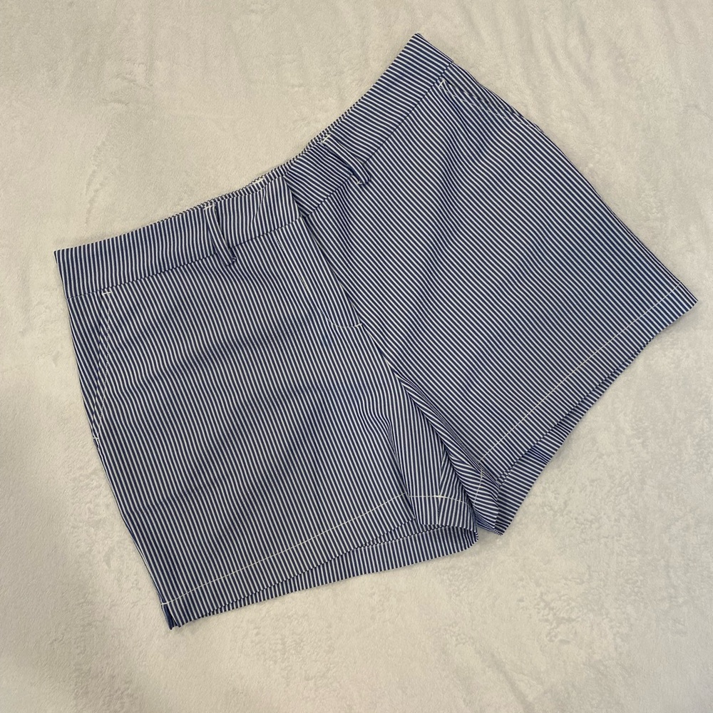 Southern Tide Navy and White Striped Shorts